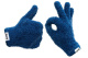 APS Clean & Finish Microfiber Gloves - MF Handschuhe navyblau 1Paar