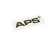 APS Logo Aufkleber geplottet schwarze Folie 