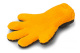 APS Wash Paw Plush - Waschhandschuh Fingerhandschuh orange/grau