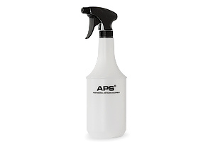 APS Work Bottle 1000T - leere Rundflasche mit Profi-Sprühkopf 1L