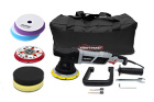 Dino Kraftpaket 640229 - Exzenter-Poliermaschine 15mm Hub  + Ø125mm Stützteller+ 2x APS Pads