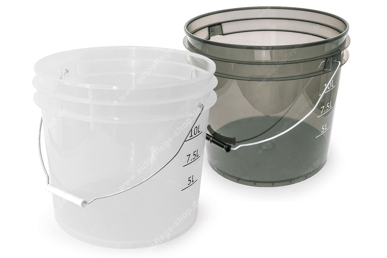 APS Ultra Clear Wash Bucket 3GAL - transparenter Wascheimer 13L versch. Faben