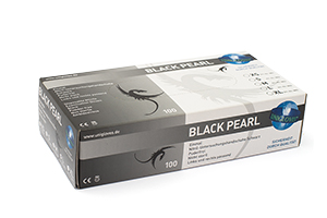 Unigloves Einweghandschuhe Black Pearl Nitril Größe L 8-9